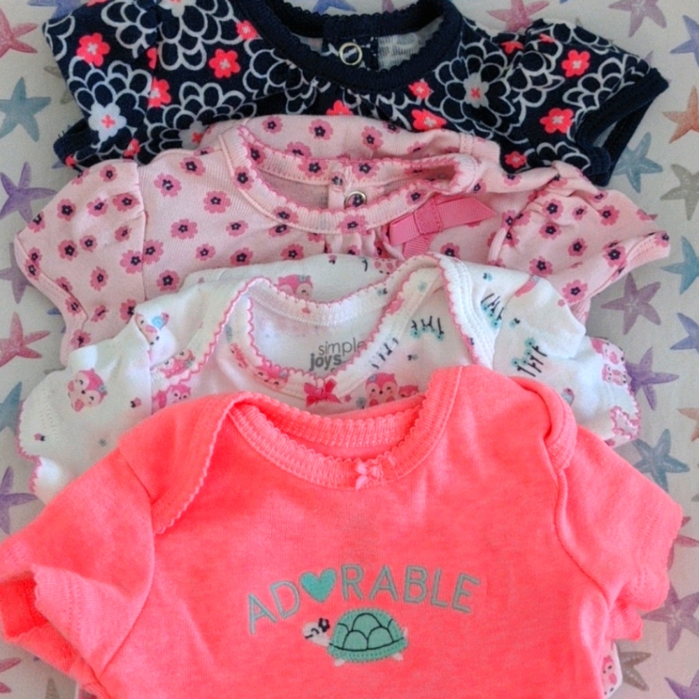 Simple Joys 0-3 onsies